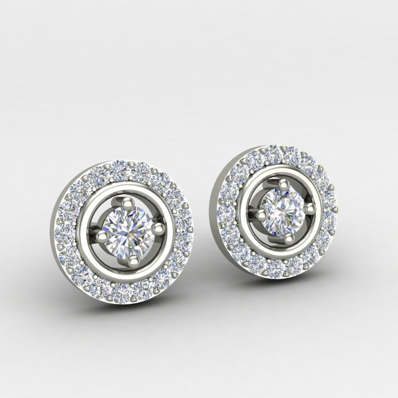 Cluster Silver Earring