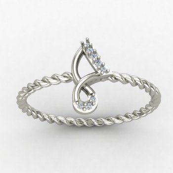 Spiral Twisted Ring