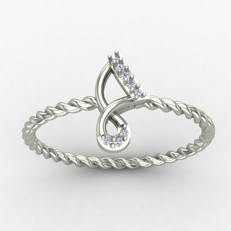 Spiral Twisted Ring