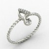 Spiral Twisted Ring