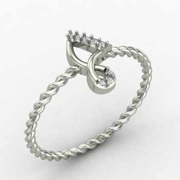 Spiral Twisted Ring
