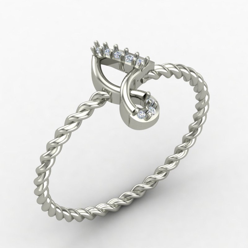 Spiral Twisted Ring