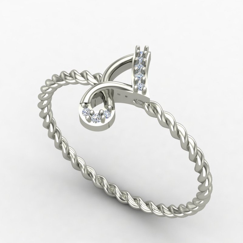 Spiral Twisted Ring