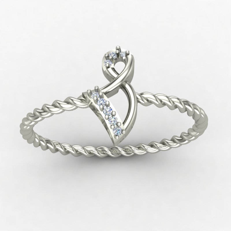 Spiral Twisted Ring