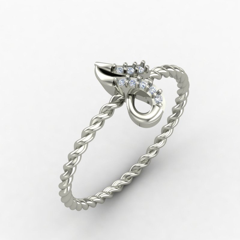 Women Casual Silver Ring