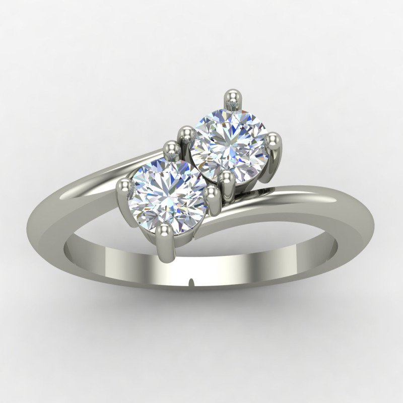 Two Diamond Cross Ring