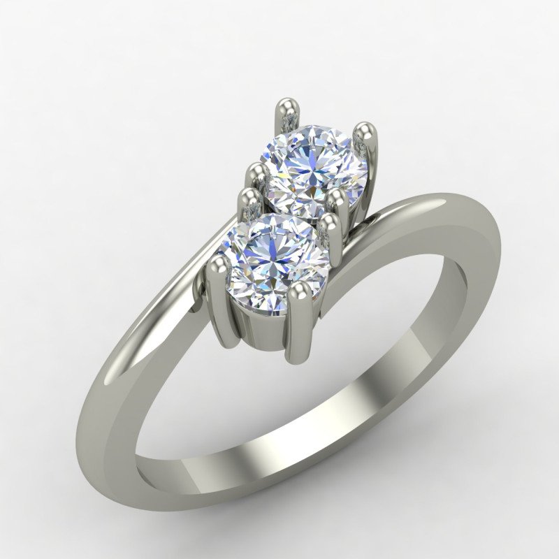 Two Diamond Cross Ring