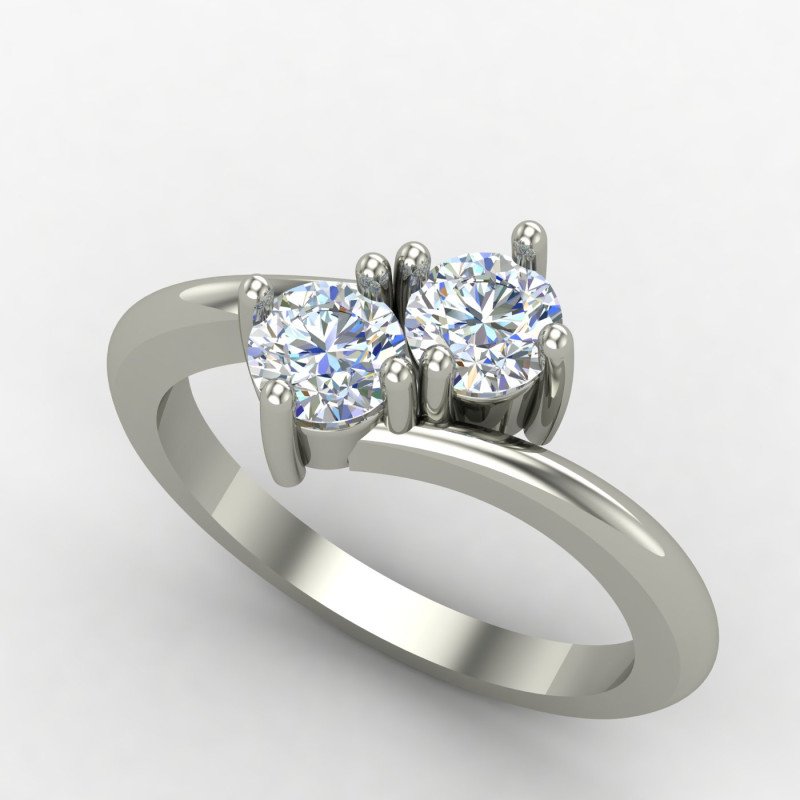 Two Diamond Cross Ring
