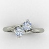 Two Diamond Cross Ring