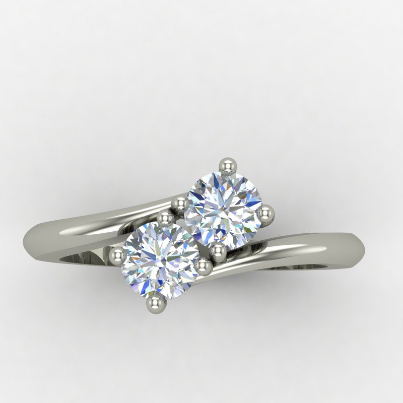 Two Diamond Cross Ring
