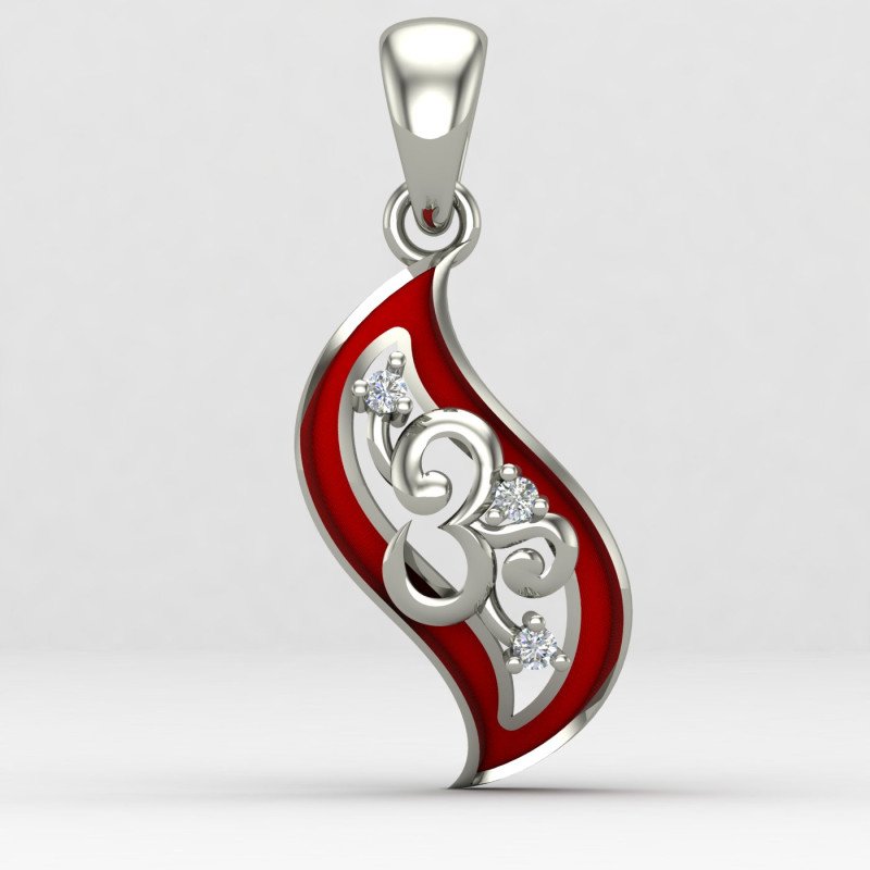 Enamel Om Locket