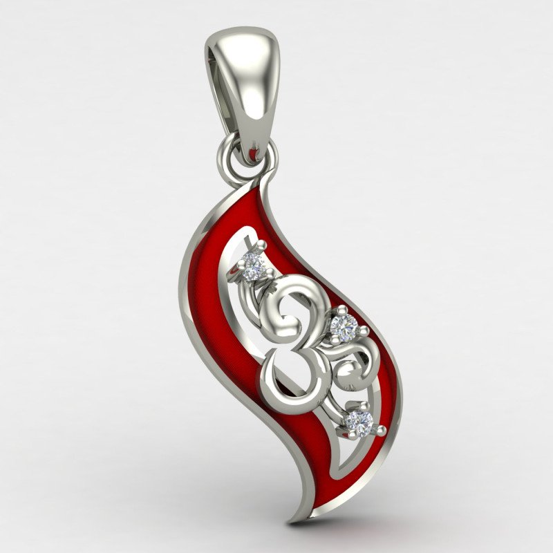 Enamel Om Locket