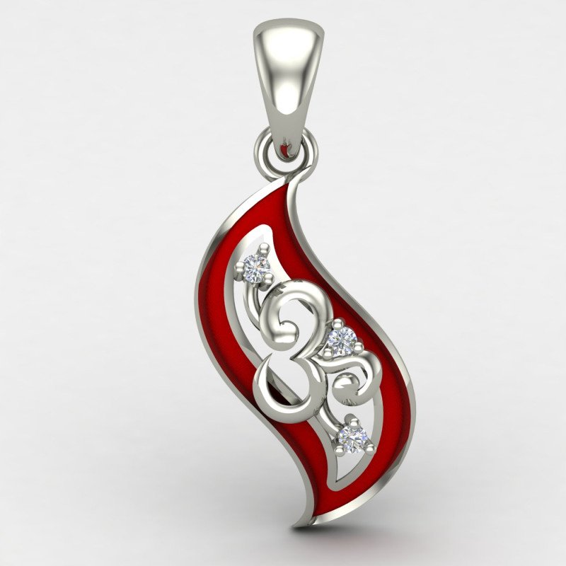 Enamel Om Locket