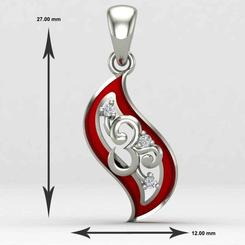 Enamel Om Locket