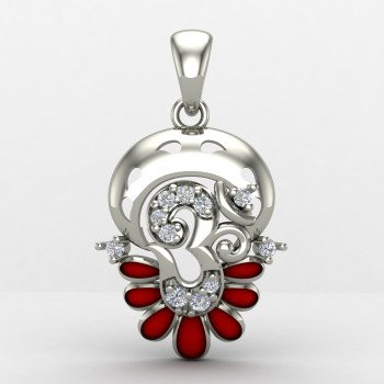 Om Pendant Silver