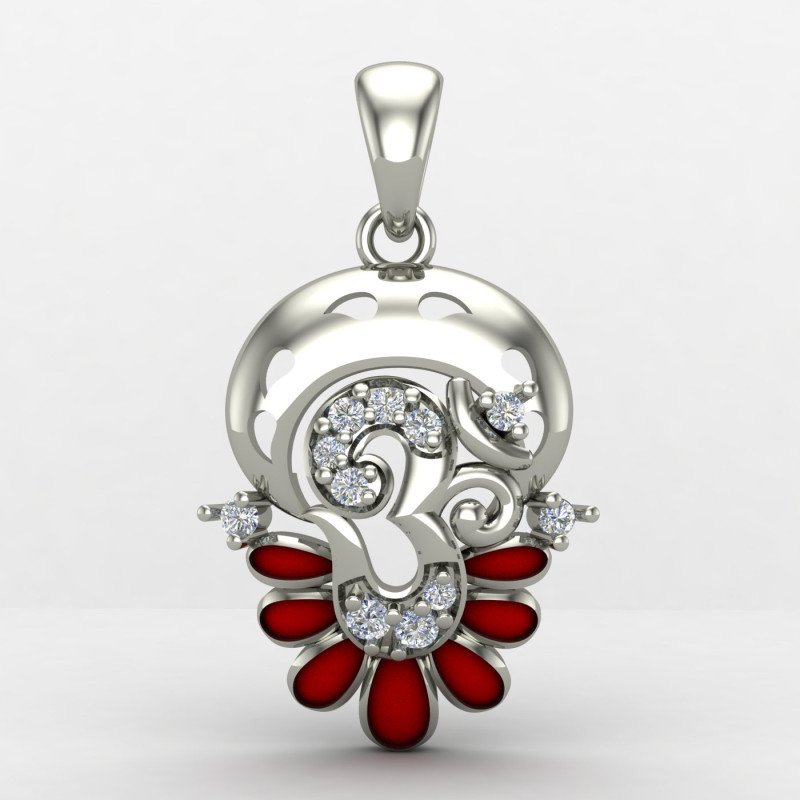 Om Pendant Silver
