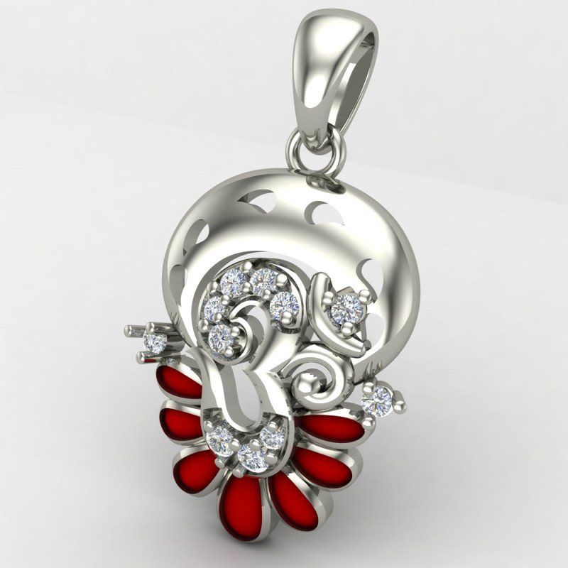 Om Pendant Silver