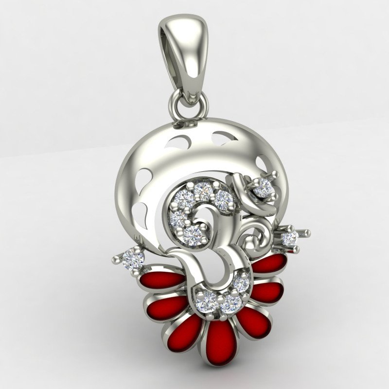 Om Pendant Silver