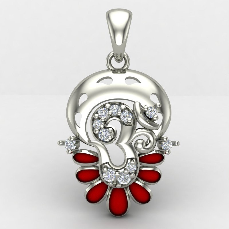 Om Pendant Silver