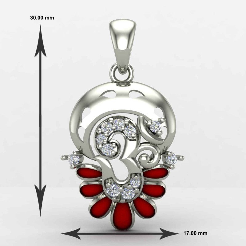 Om Pendant Silver