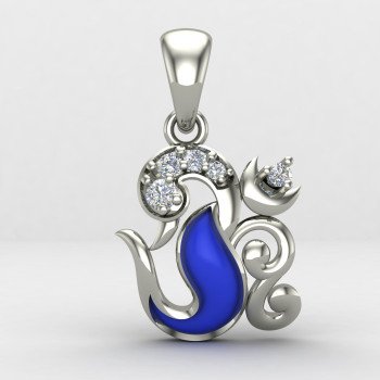 Mayurpankhi Om pendant