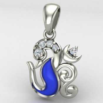 Mayurpankhi Om pendant