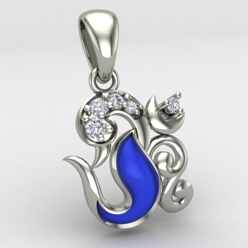 Mayurpankhi Om pendant Mayurpankhi Om pendant