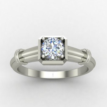 Solitaire Diamond Engagement Ring