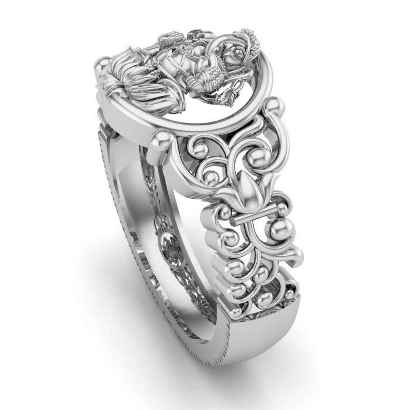Ganpati Bappa Silver Ring Ganpati Bappa Silver Ring