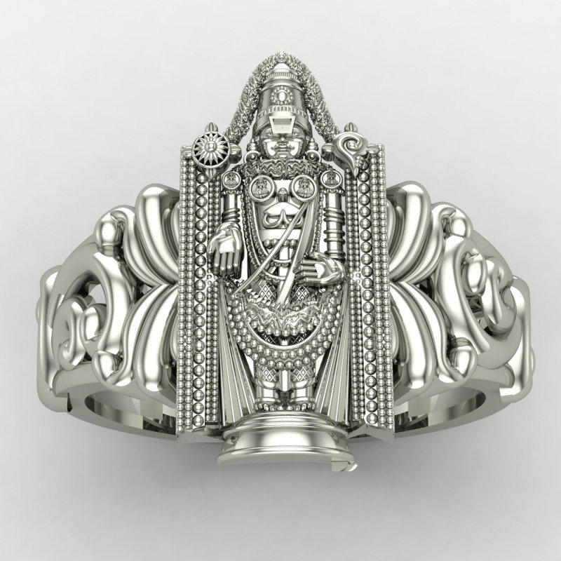 Tirupati Balaji Silver Ring Tirupati Balaji Silver Ring