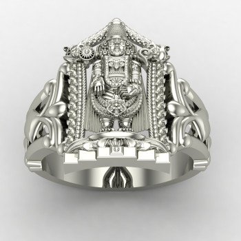 Lord Tirupati Balaji Silver Ring
