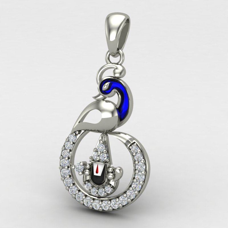 Stylish Tirupati Balaji Peacock Locket Stylish Tirupati Balaji Peacock Locket