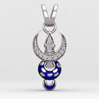 Khanda Locket Silver
