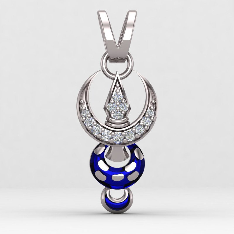 Khanda Locket Silver