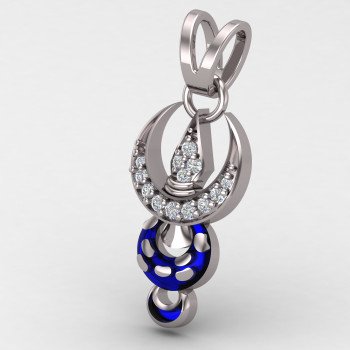 Khanda Locket Silver