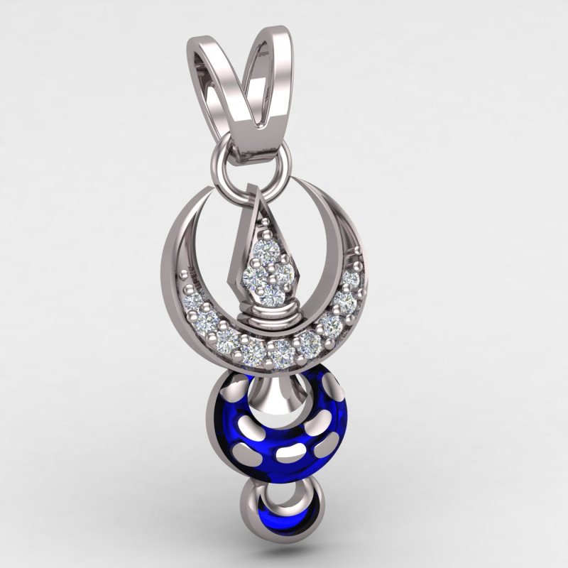 Khanda Locket Silver