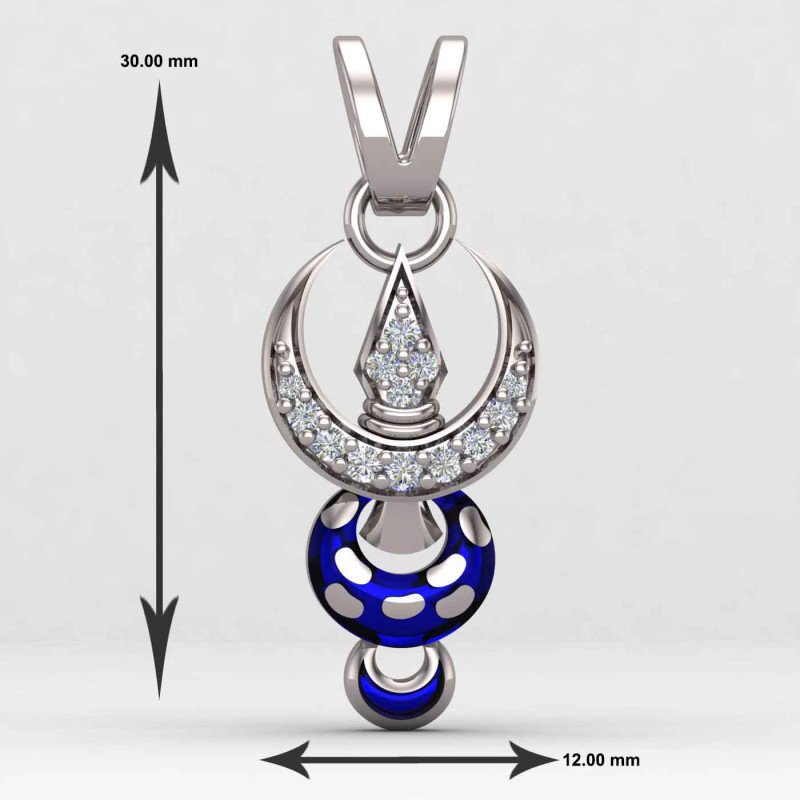 Khanda Locket Silver