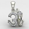 Om Ganesh Pendant Silver