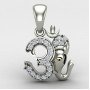 Om Ganesh Pendant Silver