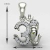 Om Ganesh Pendant Silver