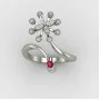 Women Silver Cocktail Ring