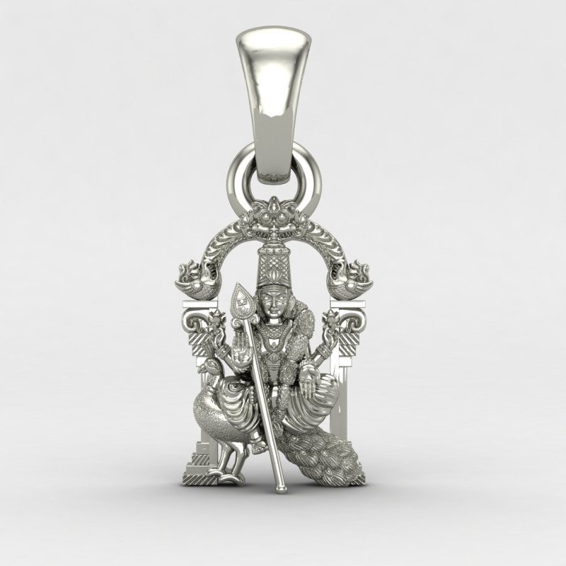 Murugan Swamy Silver Pendant Murugan Swamy Silver Pendant