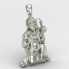 Bajrang Bali Silver Locket Bajrang Bali Silver Locket
