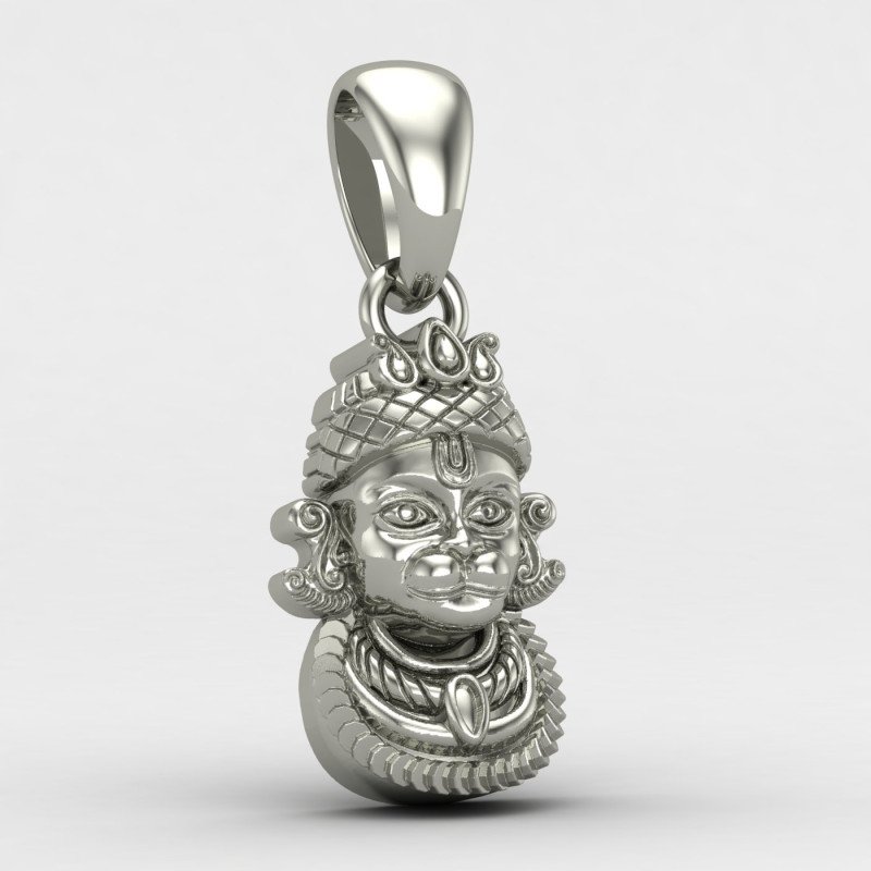 Hanuman Ji Silver Pendant Hanuman Ji Silver Pendant