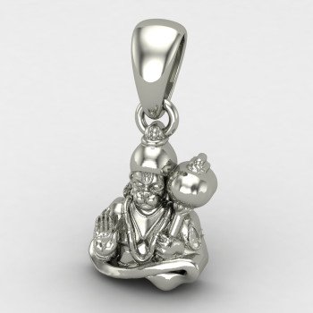 Anjaneya Silver Pendant Anjaneya Silver Pendant