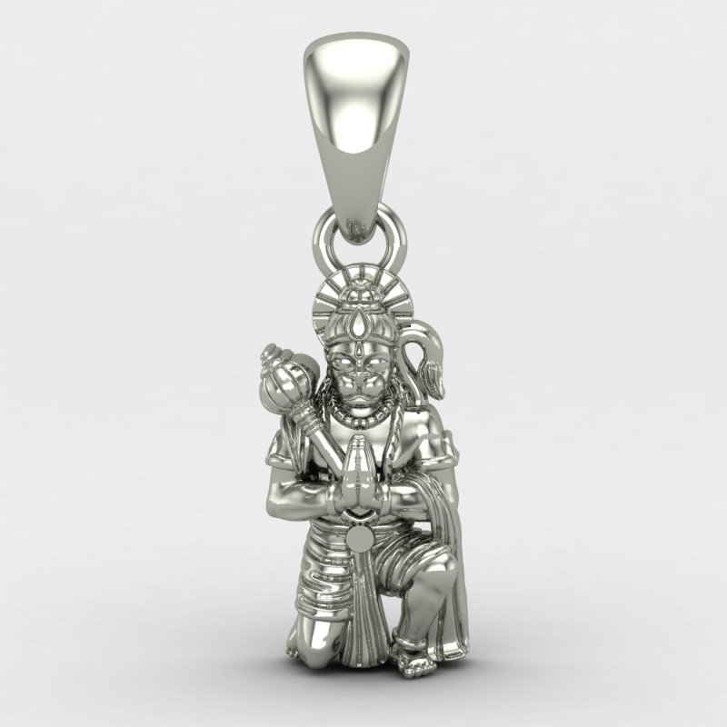 Silver Hanuman Locket