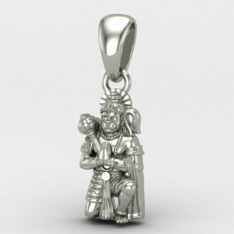 Silver Hanuman Locket