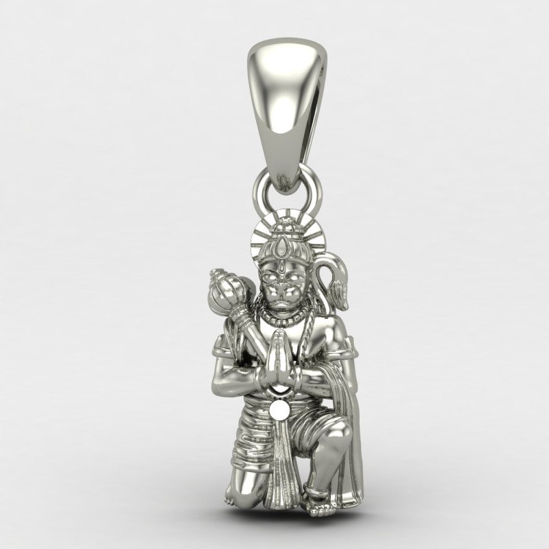 Silver Hanuman Locket
