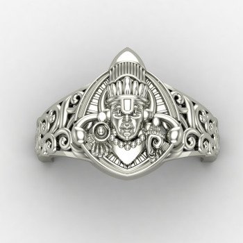 Unisex Silver Balaji Ring Unisex Silver Balaji Ring