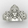 Bajrang Bali Silver Ring
